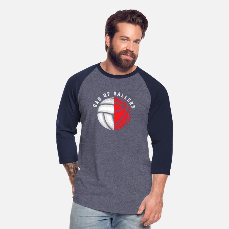 Dad Ballers Volleyball Baetball Son