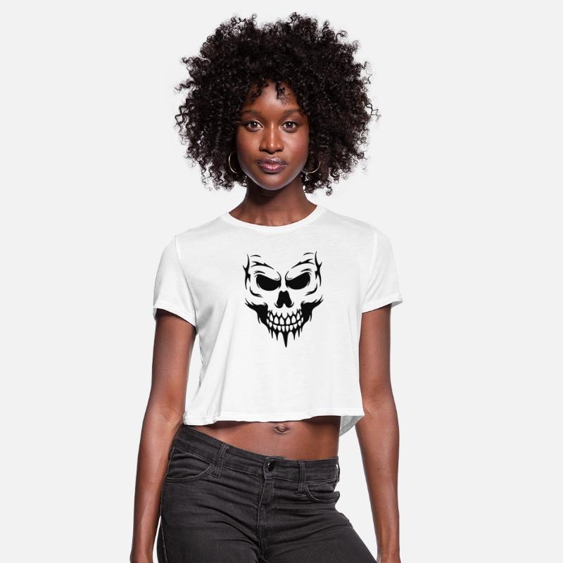 Dark Gothic Skull Illustration