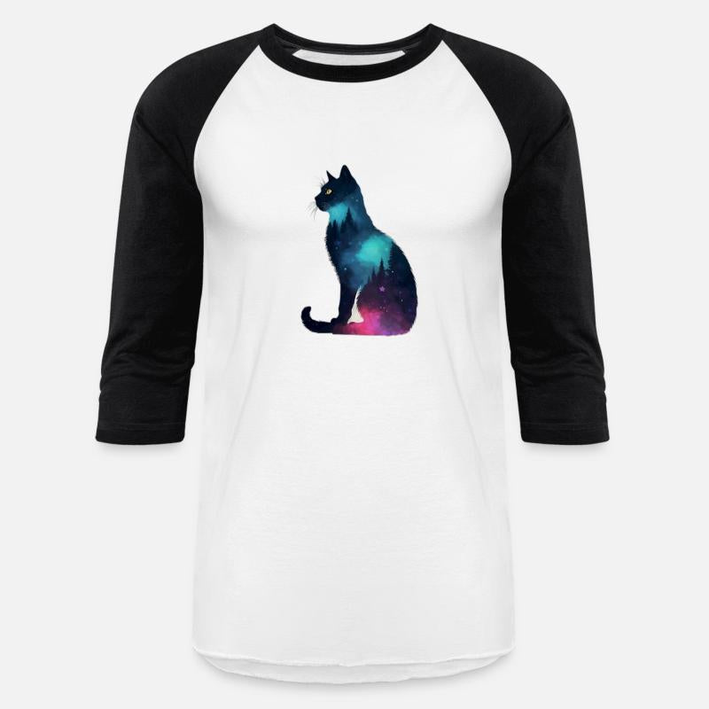 Default silhouette of a cat double exposure