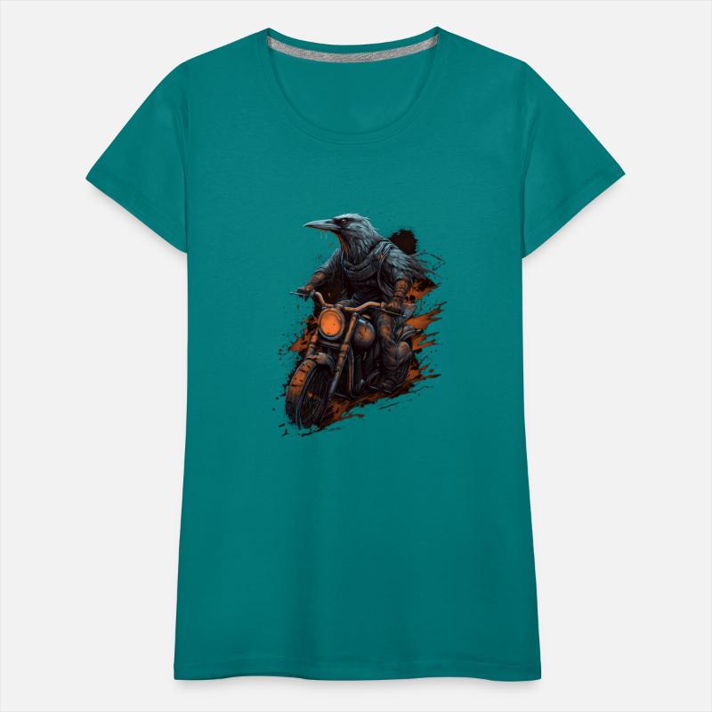 Dirt Bike Raven Crow Motocross Biker Motorcycle Ri