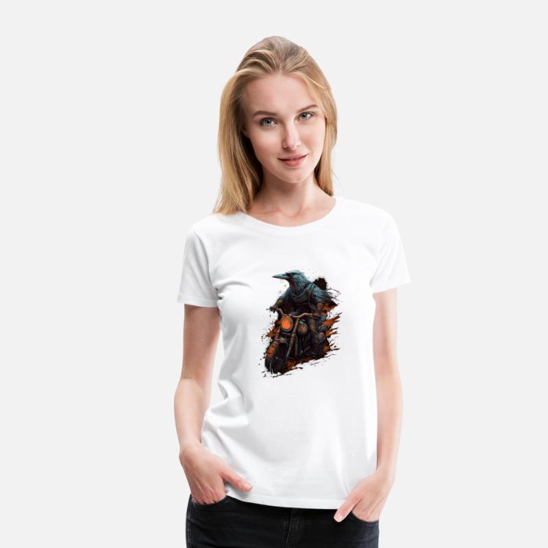 Dirt Bike Raven Crow Motocross Biker Motorcycle Ri