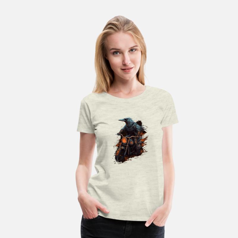 Dirt Bike Raven Crow Motocross Biker Motorcycle Ri