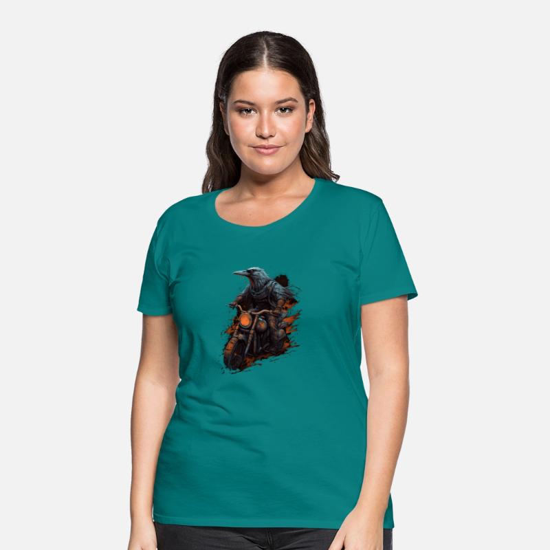 Dirt Bike Raven Crow Motocross Biker Motorcycle Ri
