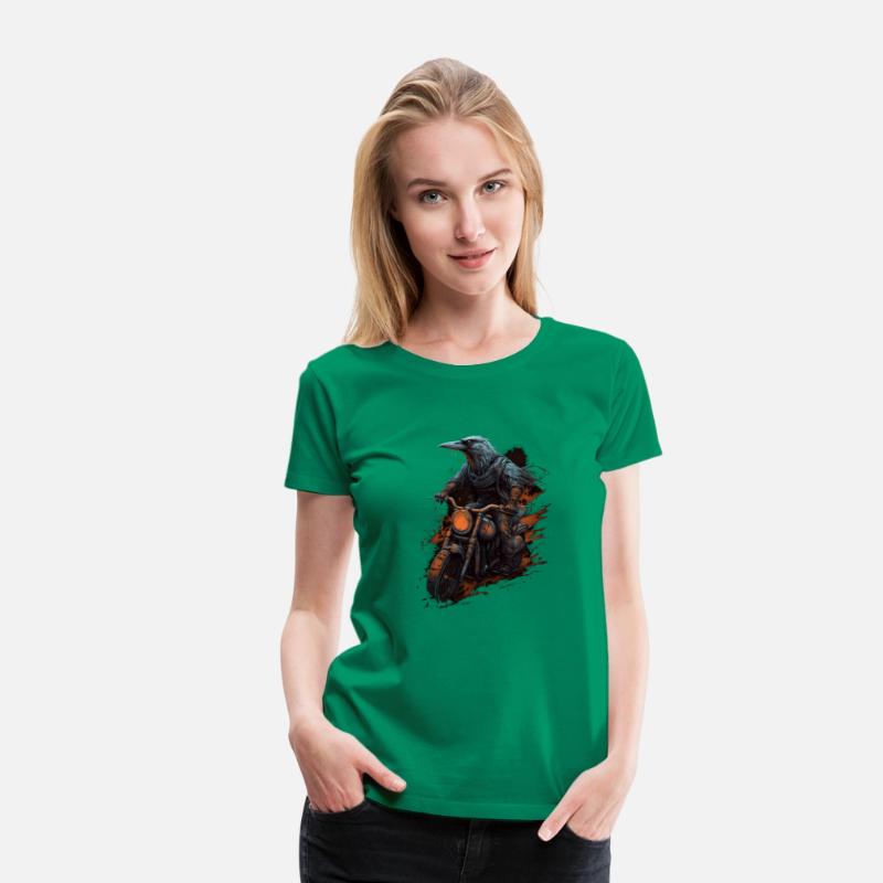 Dirt Bike Raven Crow Motocross Biker Motorcycle Ri