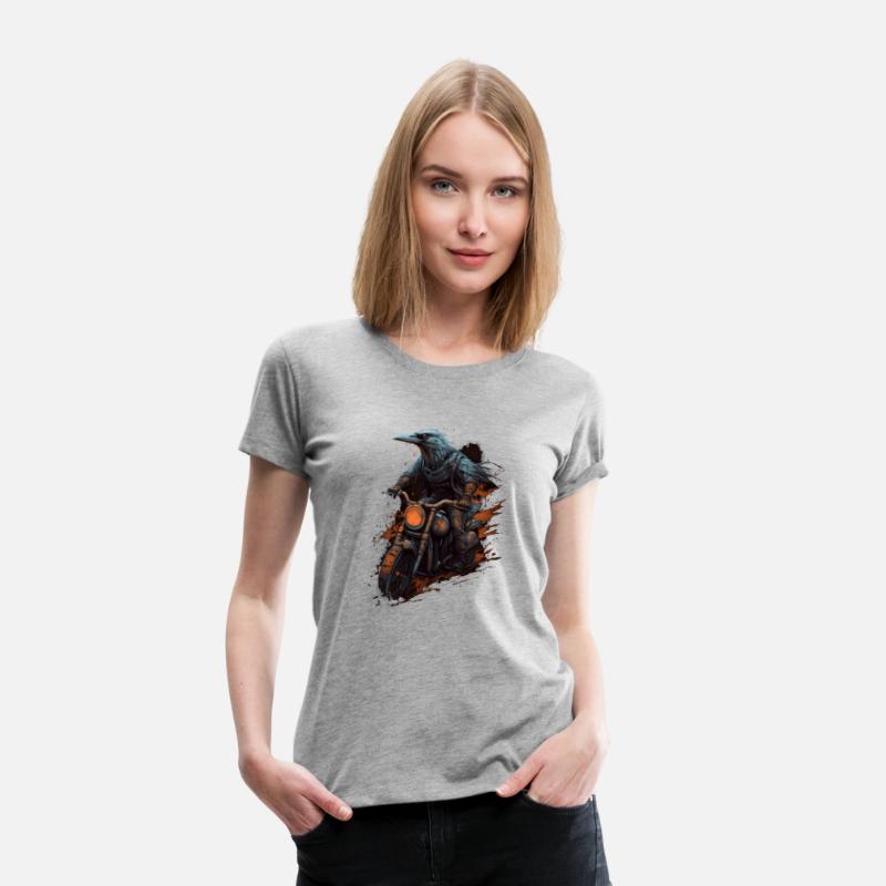 Dirt Bike Raven Crow Motocross Biker Motorcycle Ri