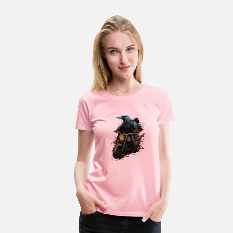 Dirt Bike Raven Crow Motocross Biker Motorcycle Ri
