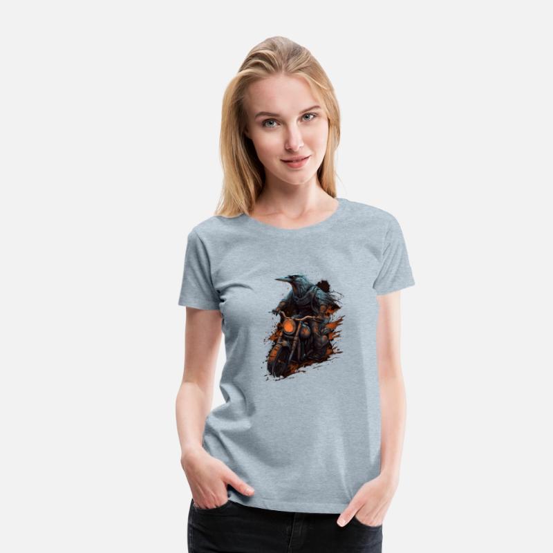 Dirt Bike Raven Crow Motocross Biker Motorcycle Ri