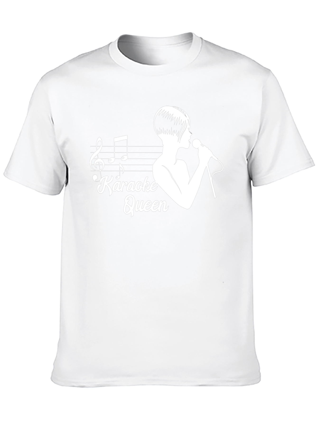 Karaoke Queen T-Shirt - Black Cotton Tee