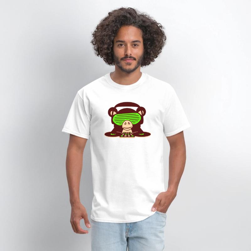 DJ Club Disco Music Party Funny Monkey Chimpanzee