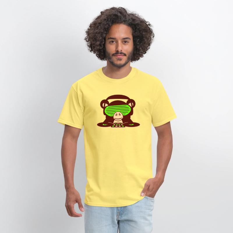 DJ Club Disco Music Party Funny Monkey Chimpanzee