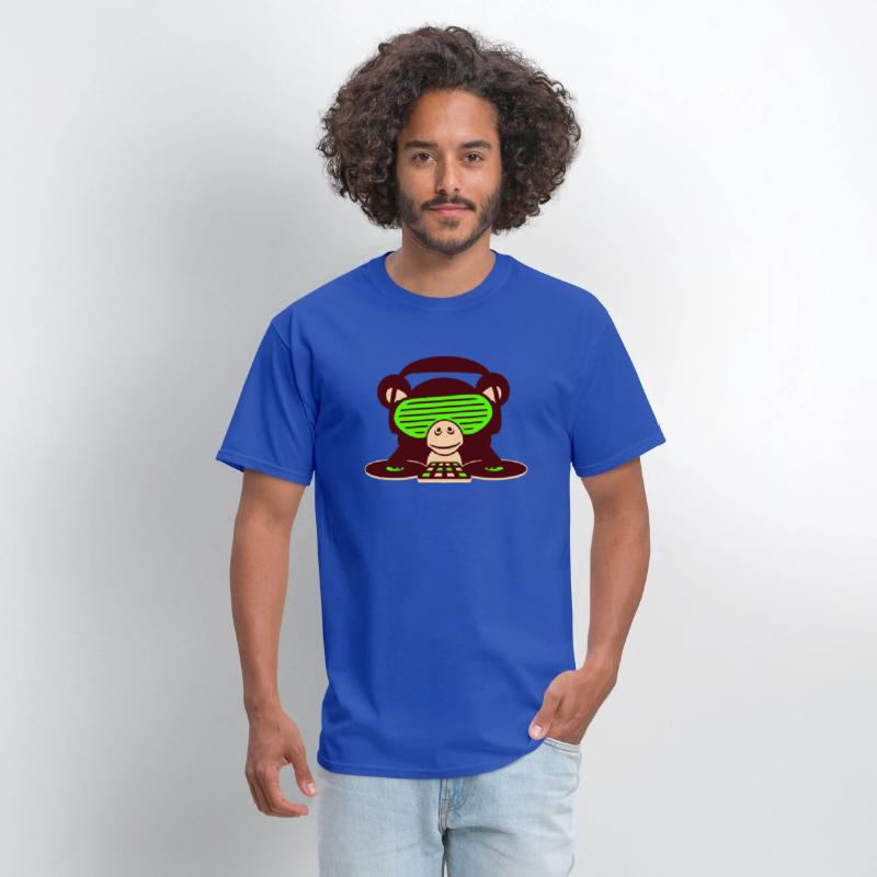 DJ Club Disco Music Party Funny Monkey Chimpanzee