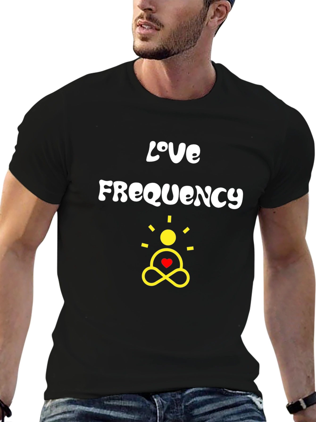 Love Frequency Graphic Tee - Black