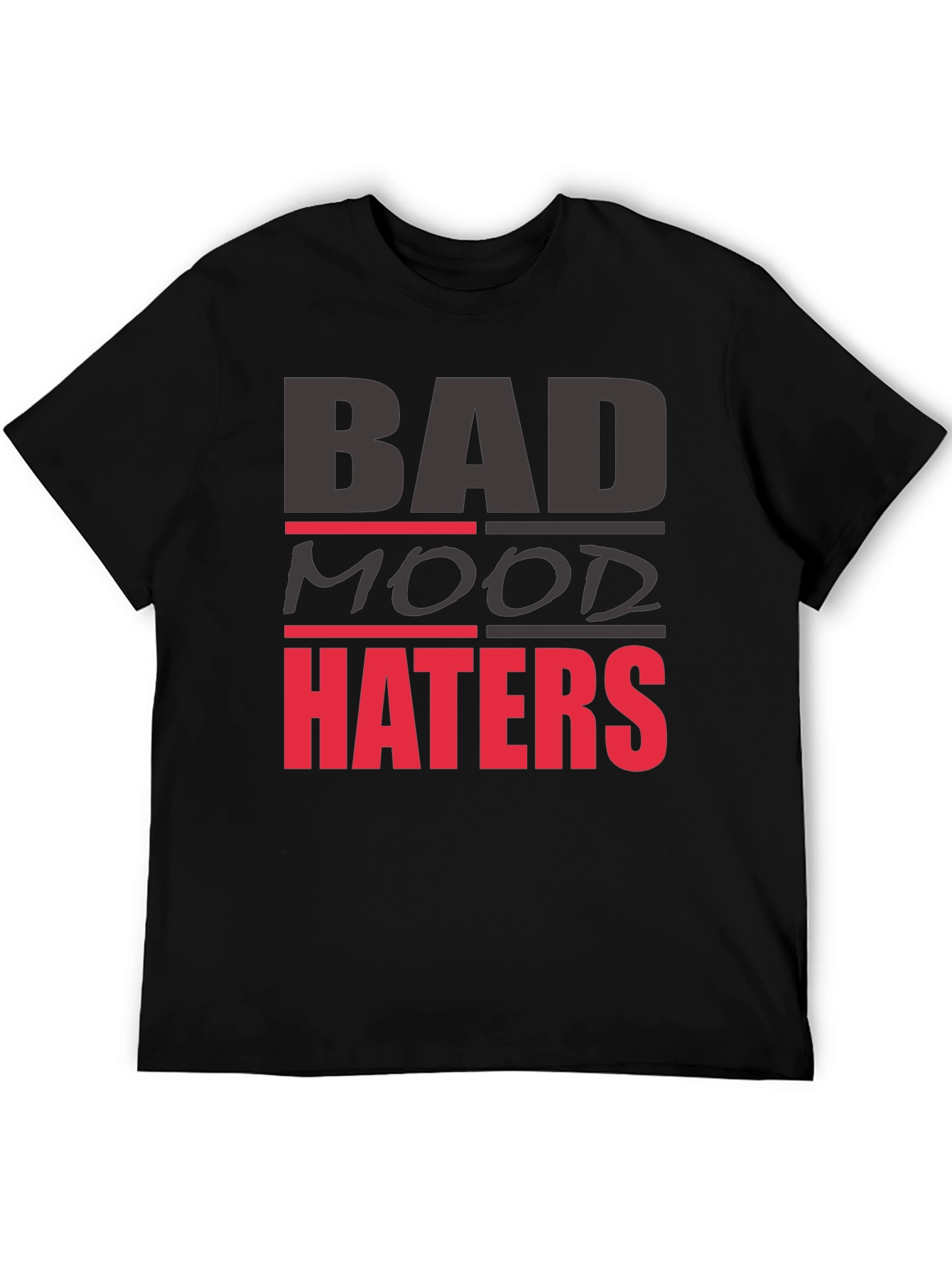 Bad Mood Haters Graphic Tee - Black T-Shirt