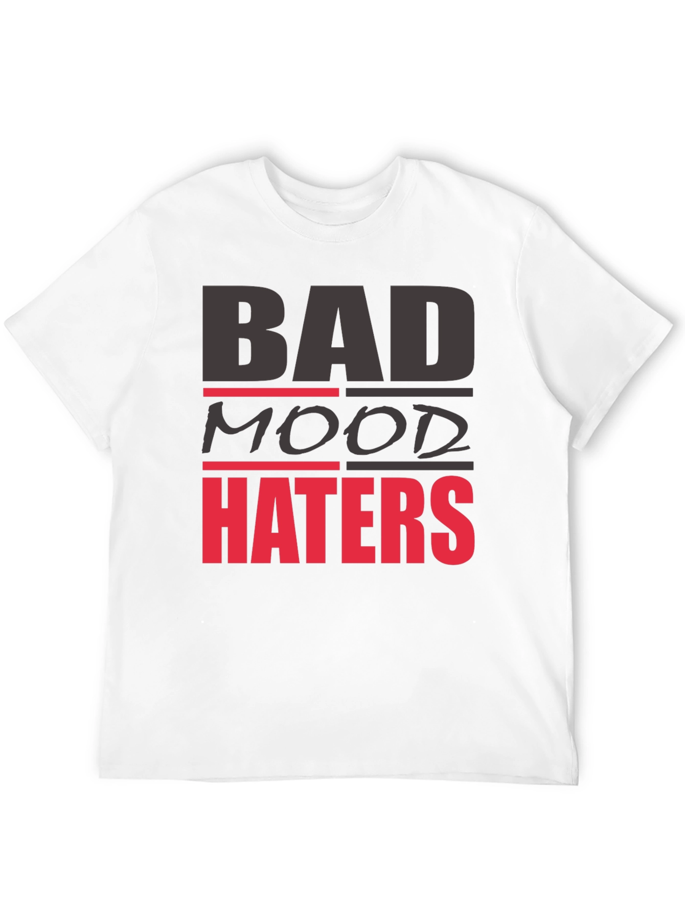 Bad Mood Haters Graphic Tee - Black T-Shirt