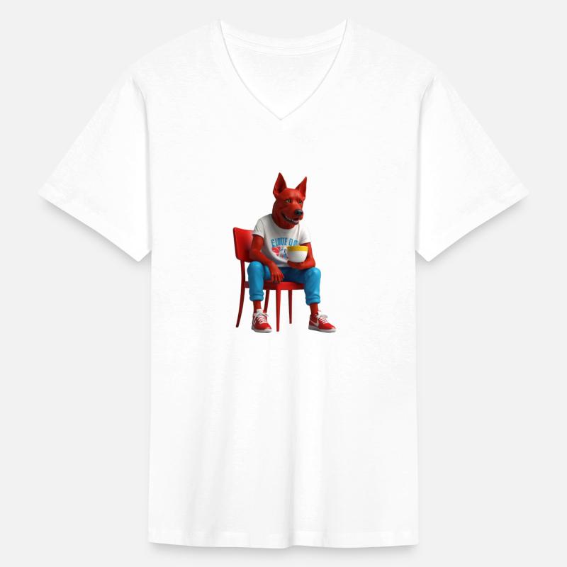 Dog Dressed Up And Drinking.