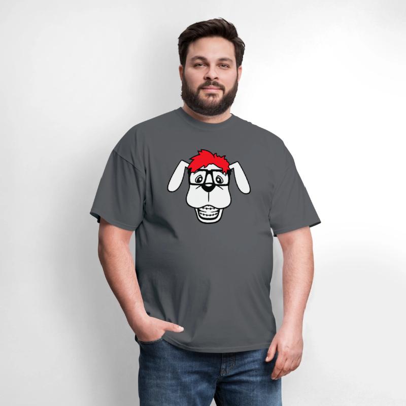 Dog Nerd Horn-Rimmed Glasses Geek Braces Smart Fun