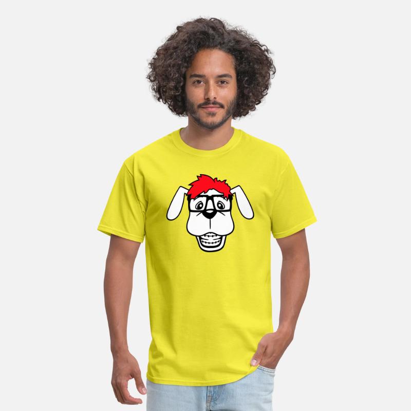 Dog Nerd Horn-Rimmed Glasses Geek Braces Smart Fun