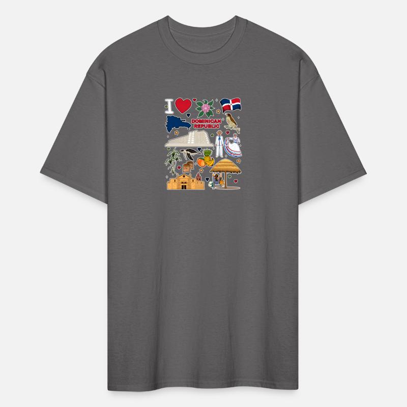 Dominican Republic Hand Drawn Symbols Map Cultural
