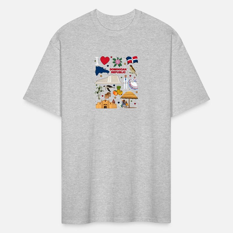 Dominican Republic Hand Drawn Symbols Map Cultural