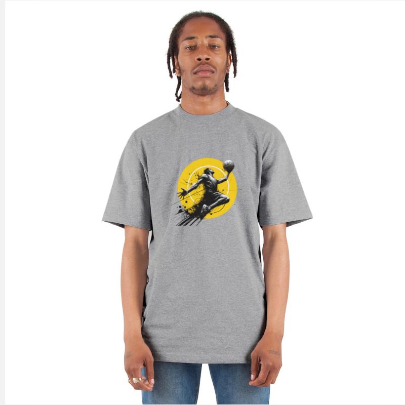 Dynamic Basketball Player Artistic Splash Design