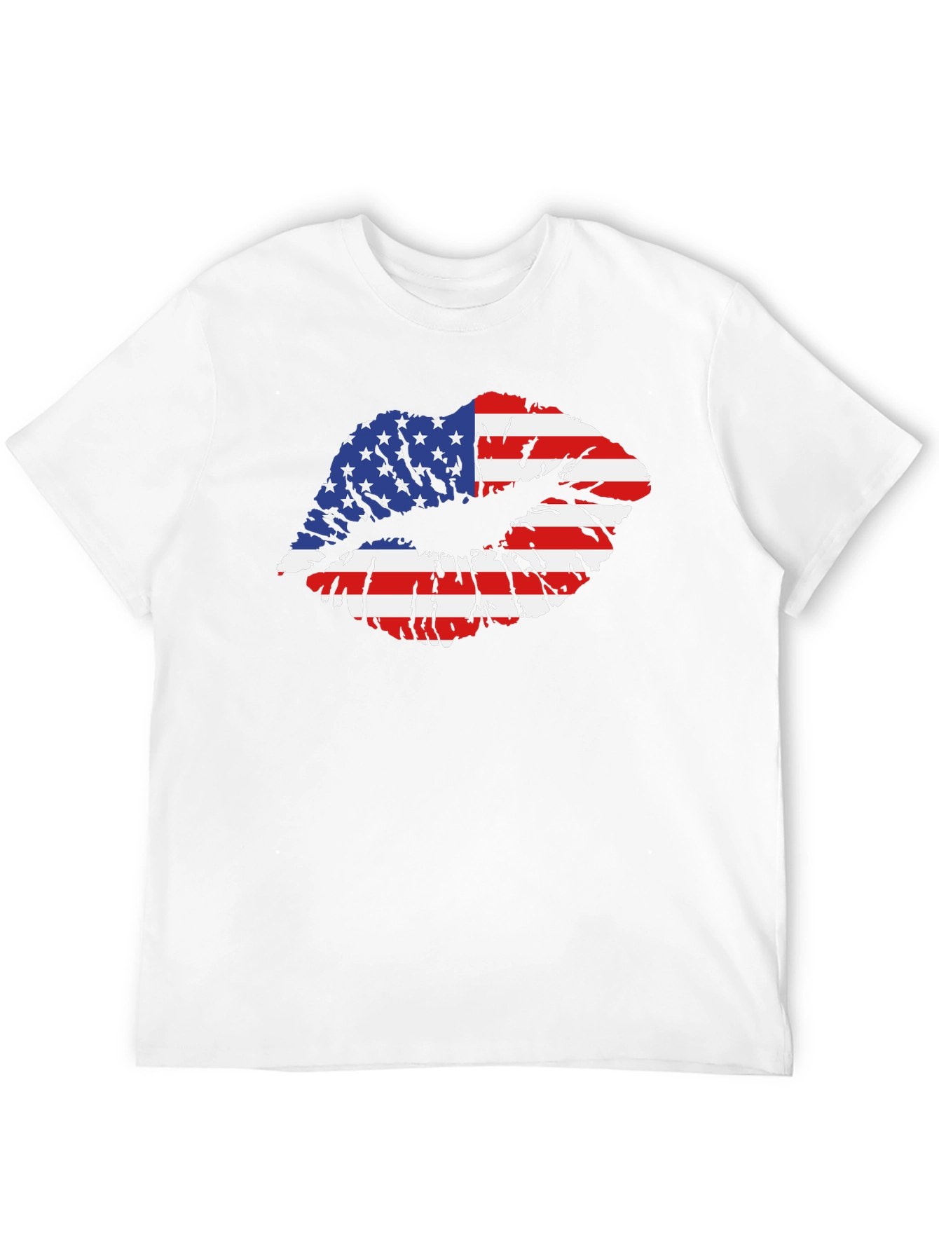 USA Flag Lips T-Shirt