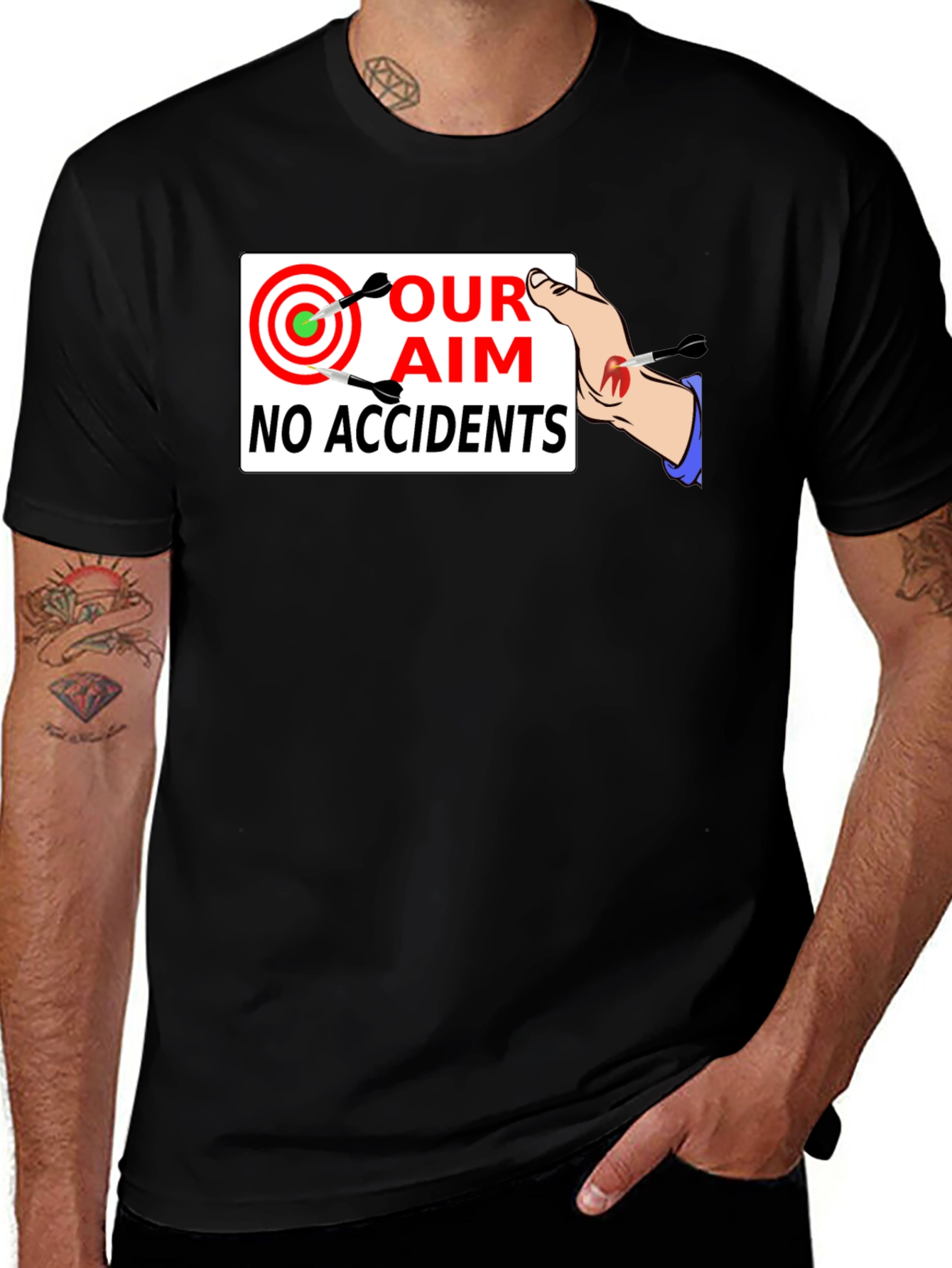 Our Aim No Accidents T-Shirt - Safety First!
