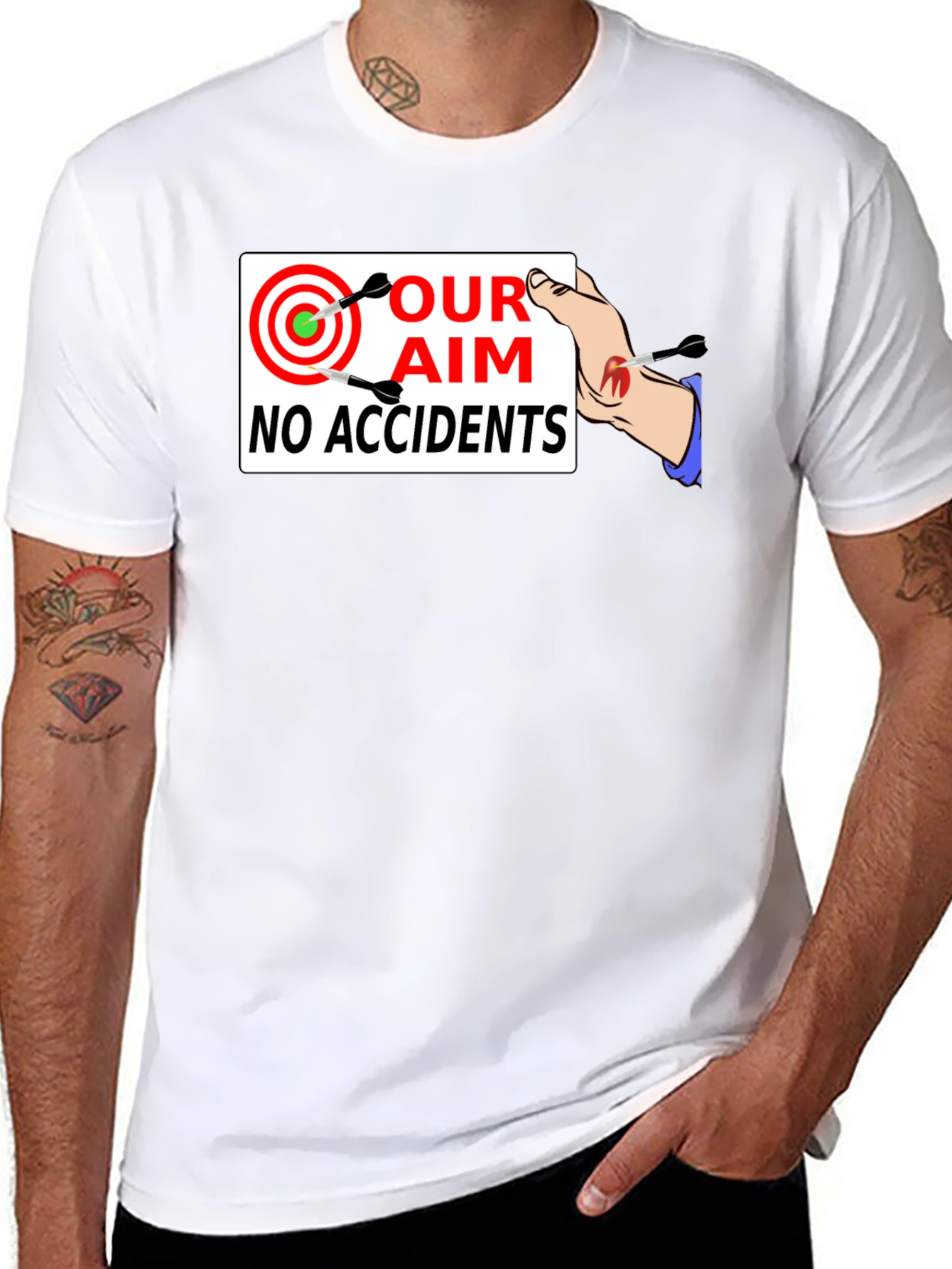 Our Aim No Accidents T-Shirt - Safety First!