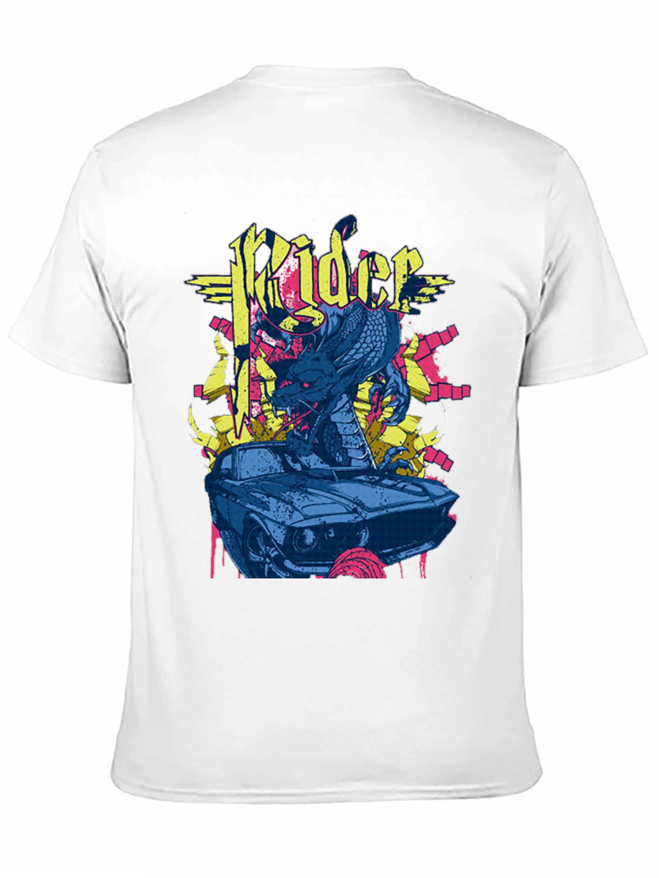 Rider Dragon Graphic Black T-Shirt