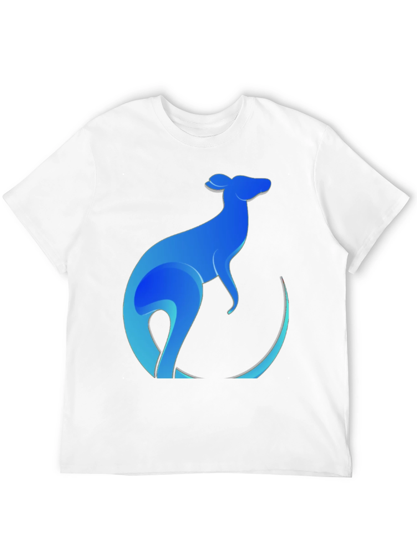 Blue Kangaroo Graphic Tee - Mens Black T-Shirt