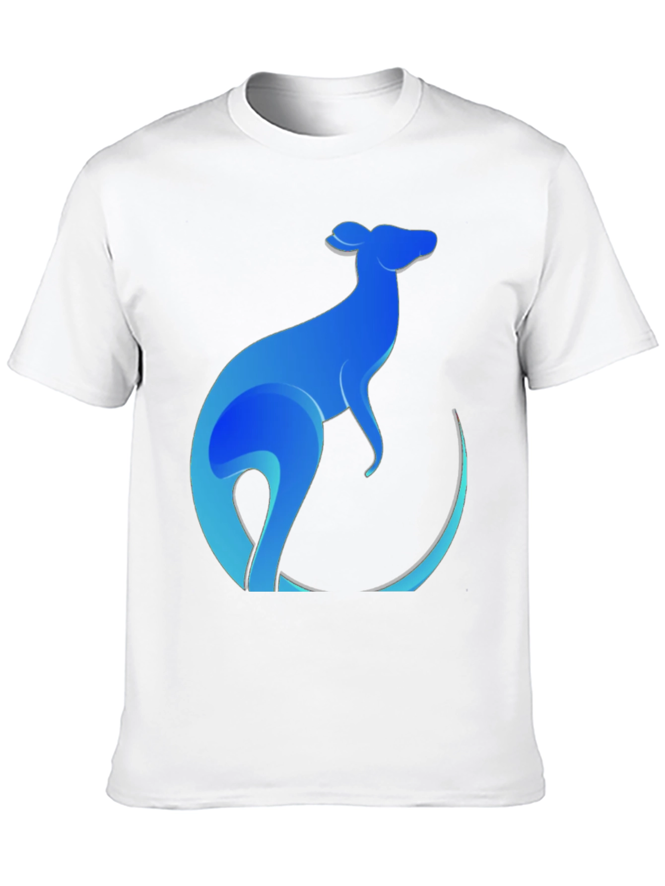 Blue Kangaroo Graphic Tee - Mens Black T-Shirt