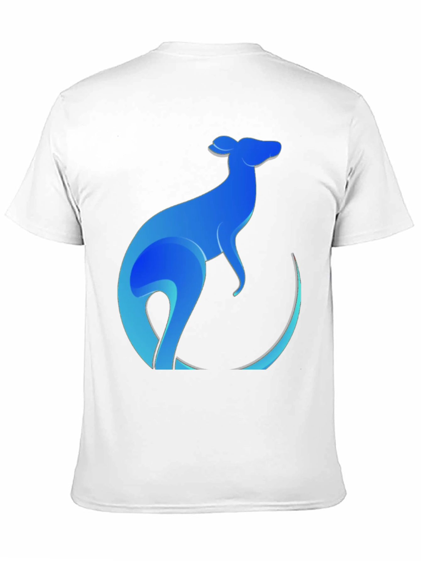 Blue Kangaroo Graphic Tee - Mens Black T-Shirt