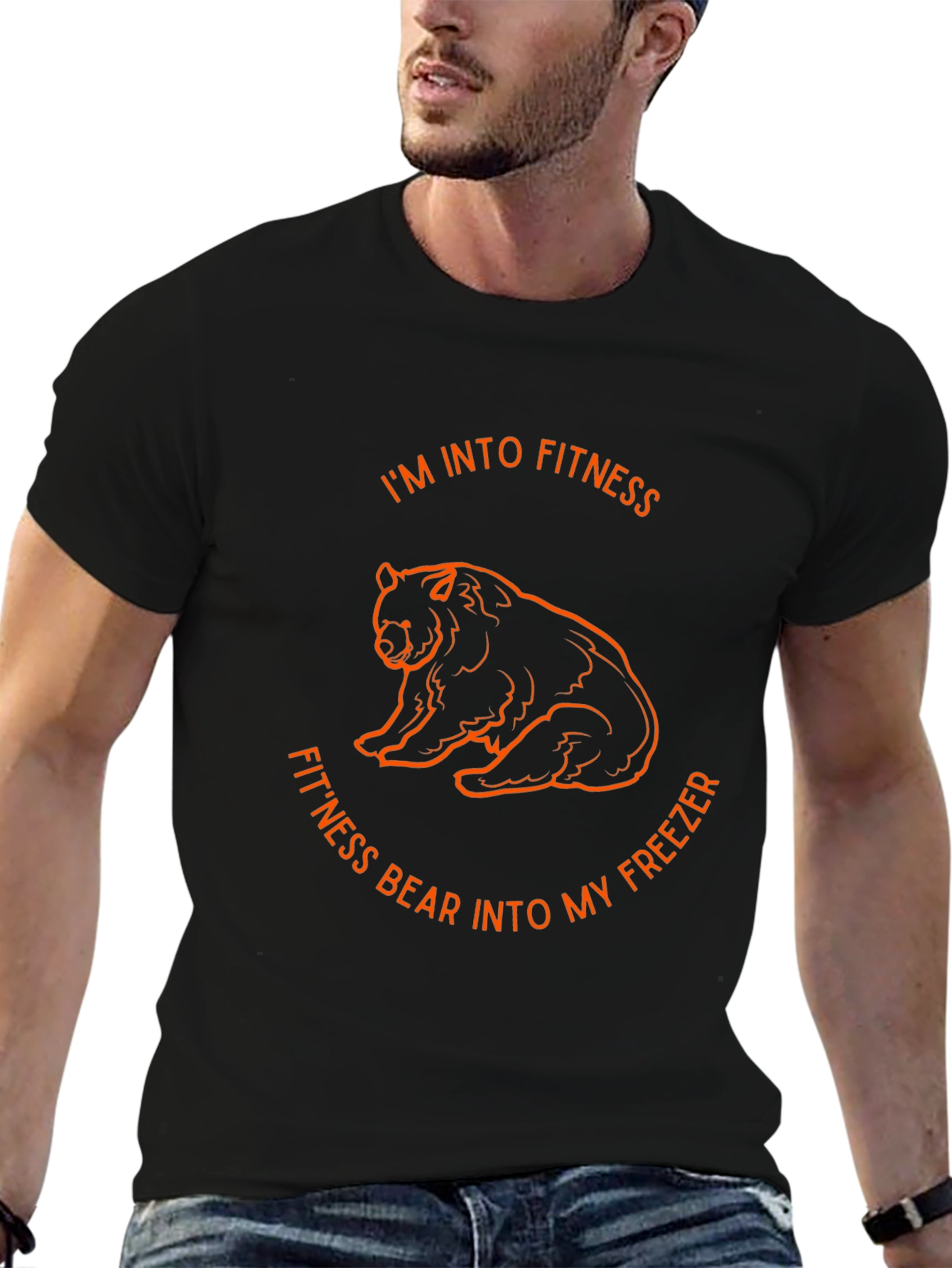 Fitness Bear T-Shirt - Funny Workout Gym Tee