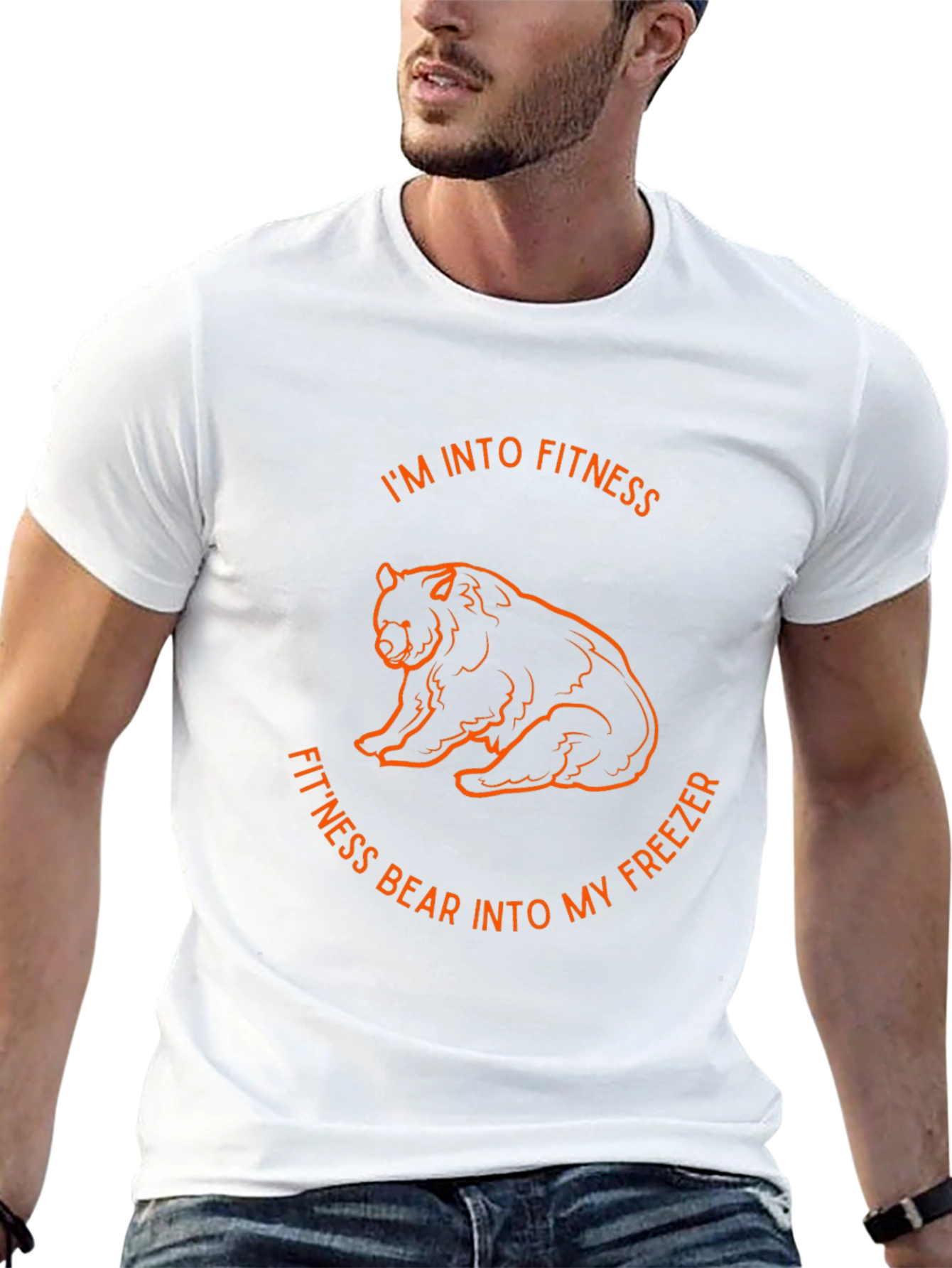 Fitness Bear T-Shirt - Funny Workout Gym Tee