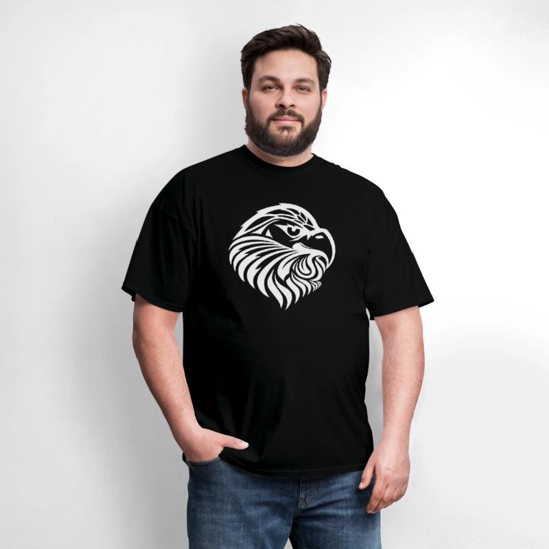 Eagle Head In Tattoo Cartoon Style