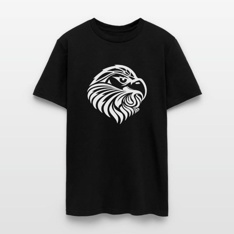 Eagle Head In Tattoo Cartoon Style