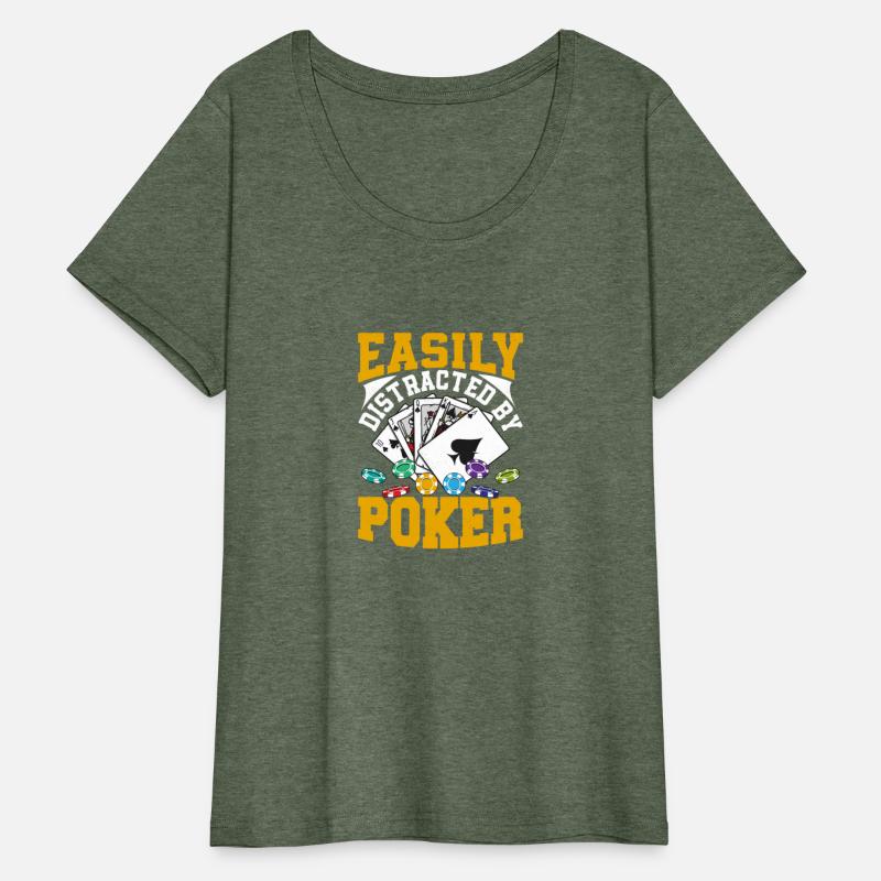 Easily Distracted By Poker Card Player Gambling