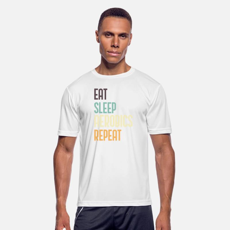 Eat Sleep Aerobics Repeat Funny