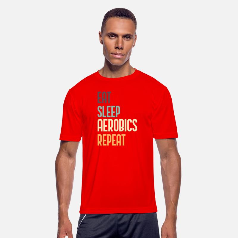 Eat Sleep Aerobics Repeat Funny