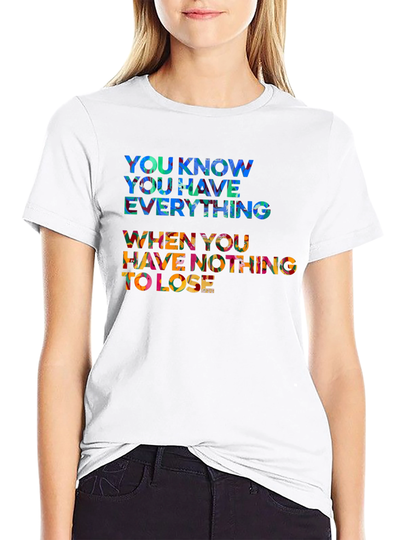 Inspirational Quote Black T-Shirt