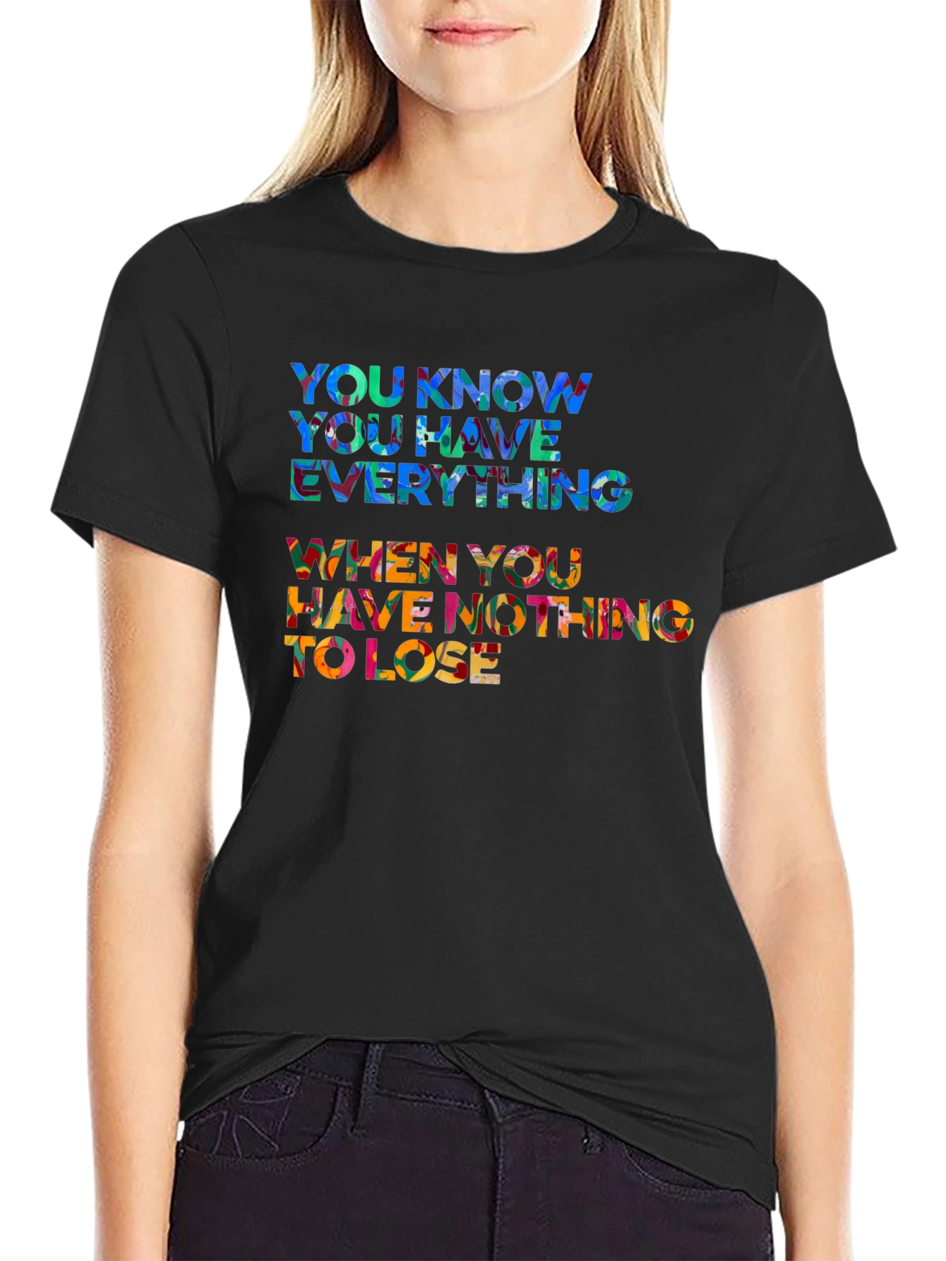 Inspirational Quote Black T-Shirt