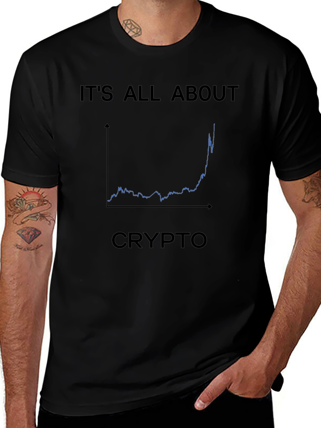 Crypto Chart T-Shirt - Its All About Crypto!