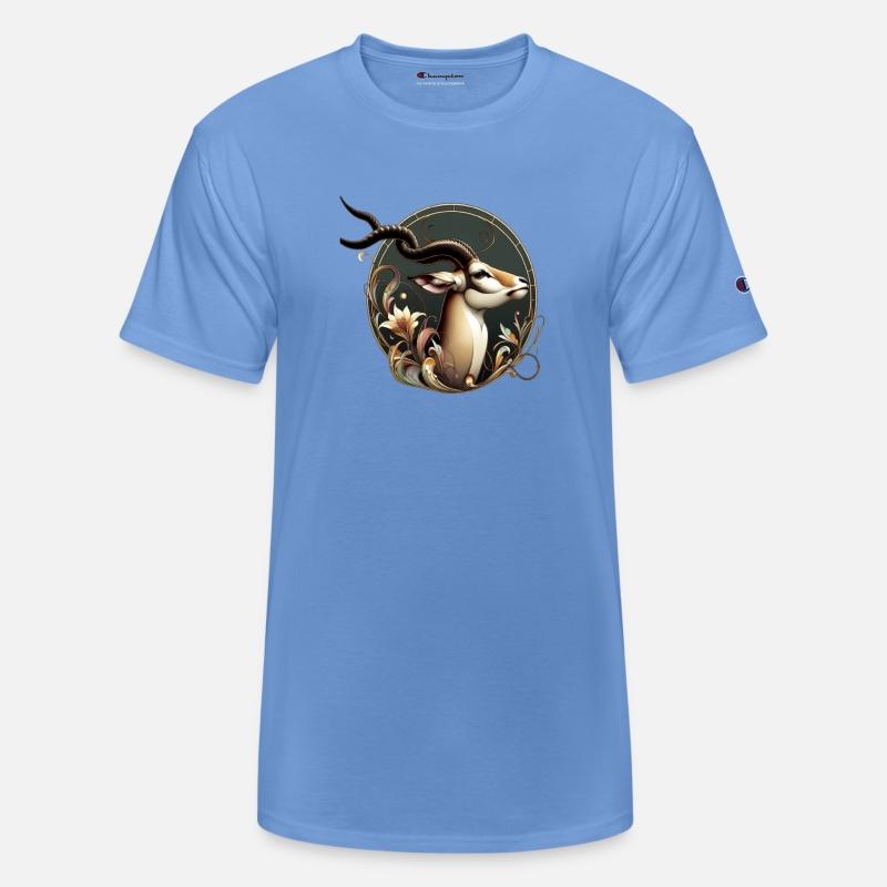 Elegant Antelope in Art Nouveau Style