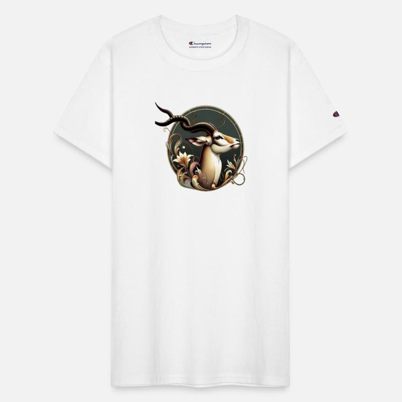 Elegant Antelope in Art Nouveau Style
