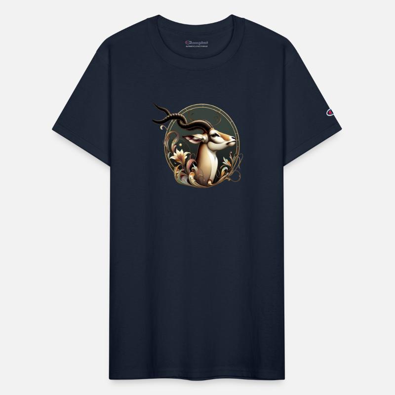 Elegant Antelope in Art Nouveau Style
