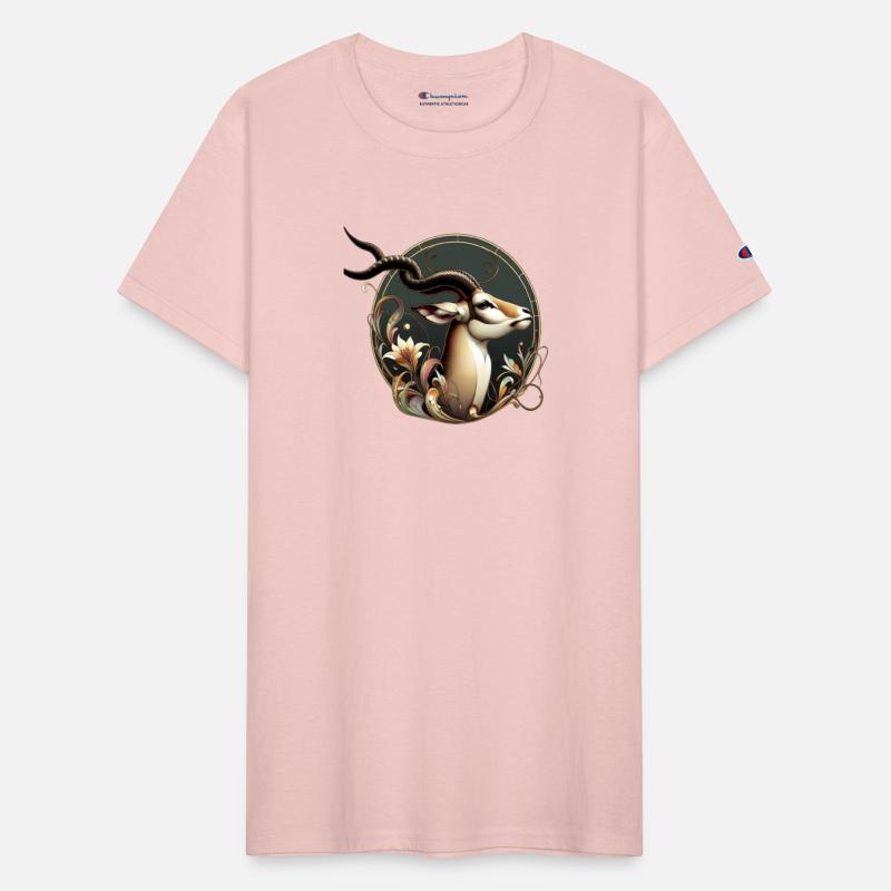 Elegant Antelope in Art Nouveau Style
