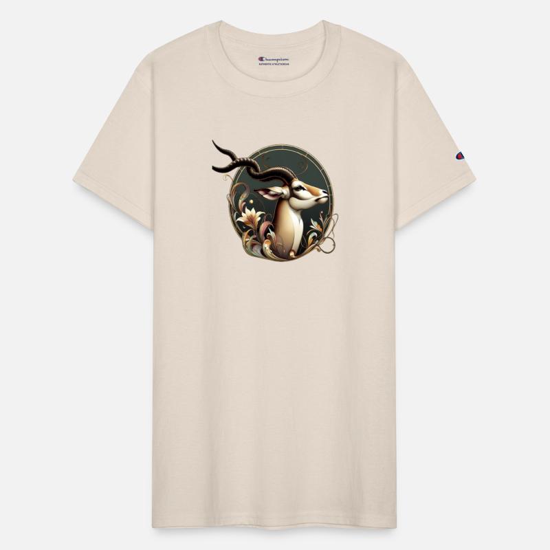 Elegant Antelope in Art Nouveau Style