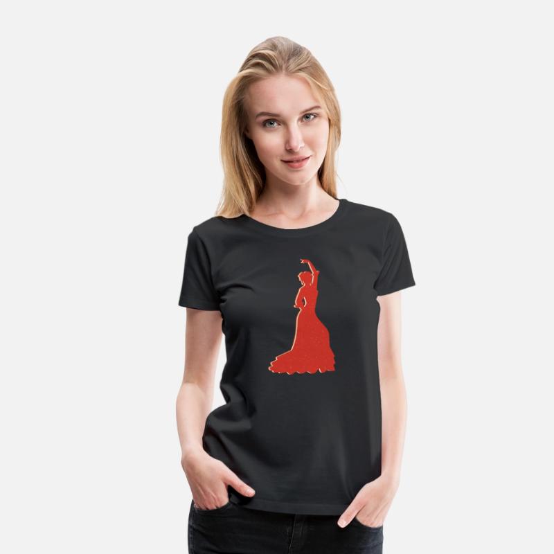 Elegant Flamenco Dancer Silhouette