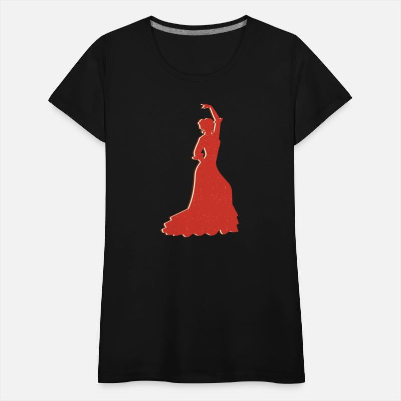 Elegant Flamenco Dancer Silhouette