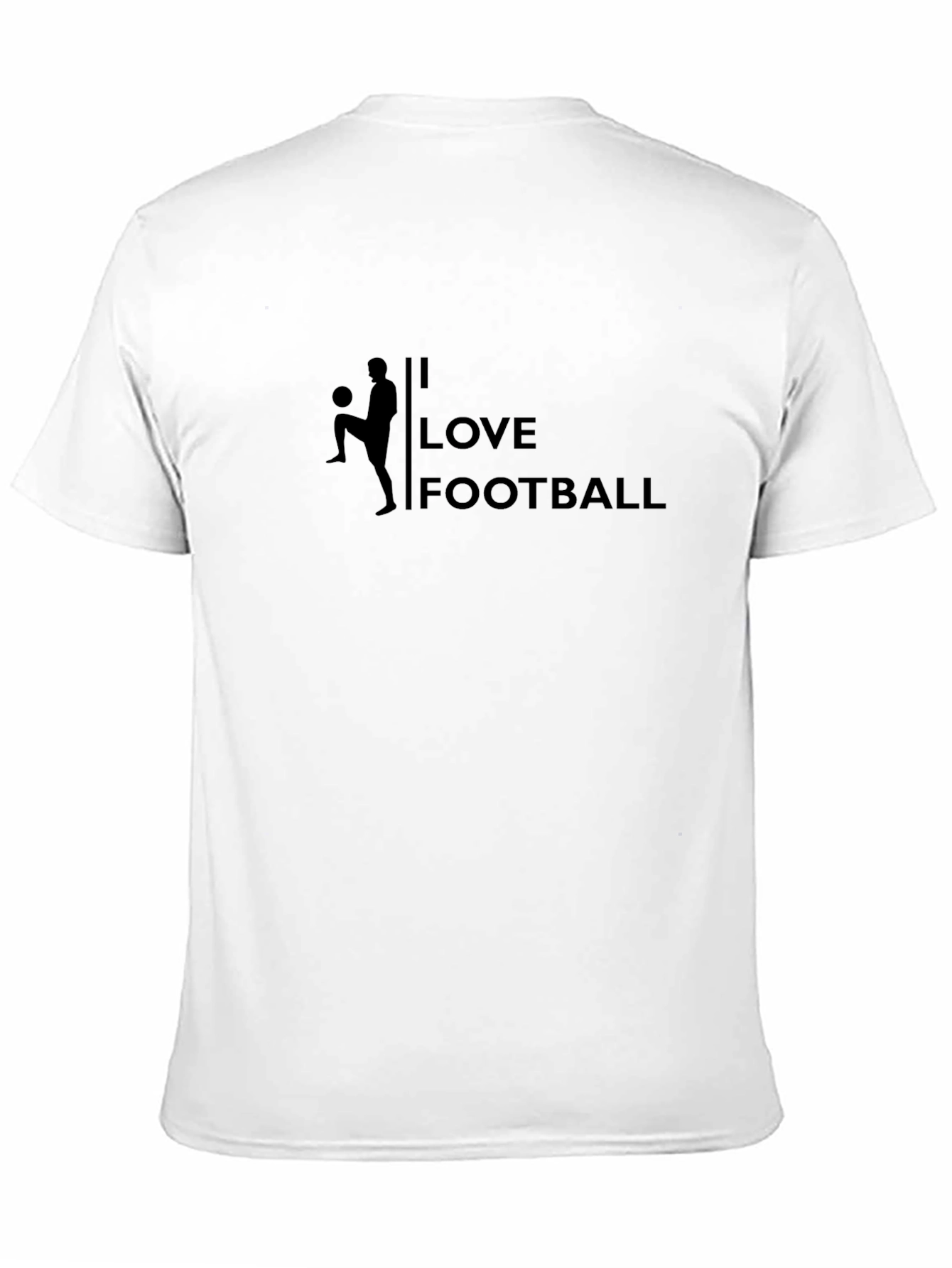 I Love Football Black T-Shirt