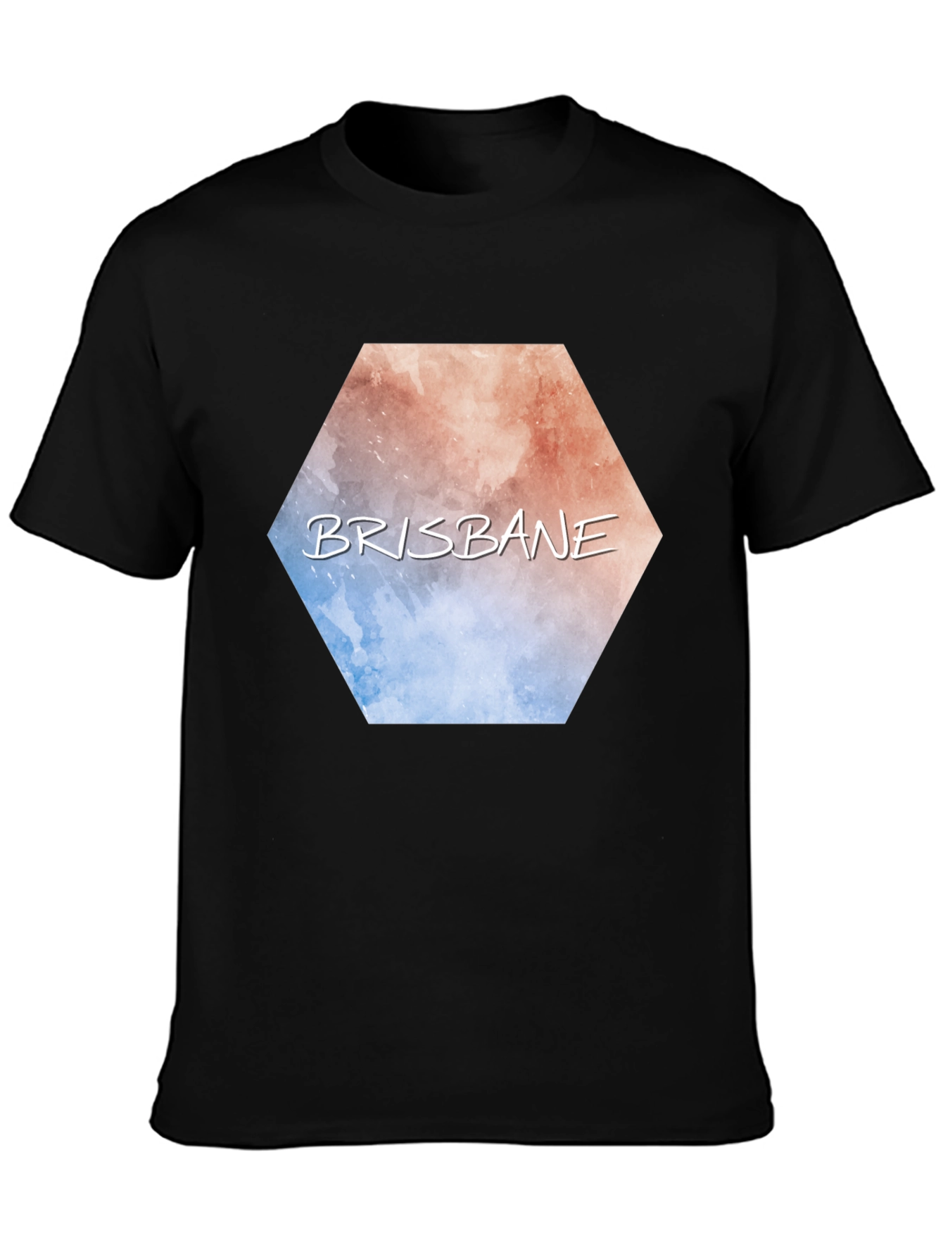 Brisbane Hexagon Graphic Tee - Modern City Pride T-Shirt